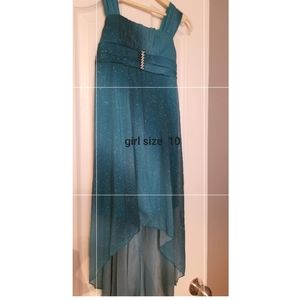 Girls blue dress size 10
